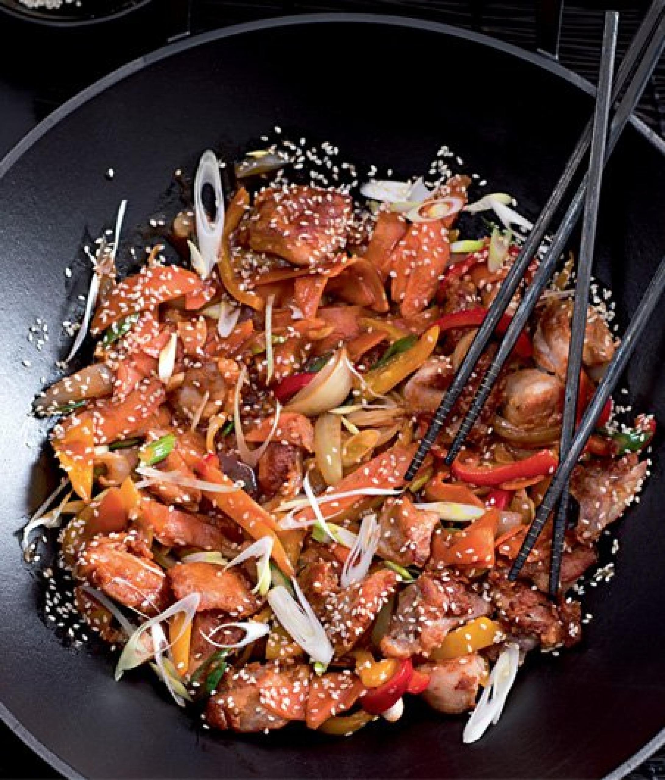 Sladkokyselé kuře & paprika ve woku | Apetit Online